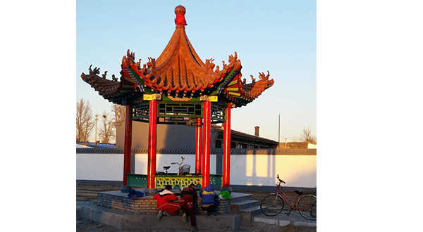 托克托文化廣場(chǎng)四角涼